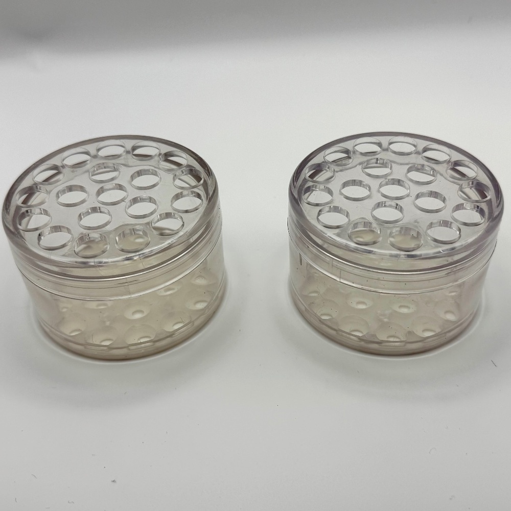 Ikebana spiral stem holders (2) Japanese flower arranging beginner plastic frogs